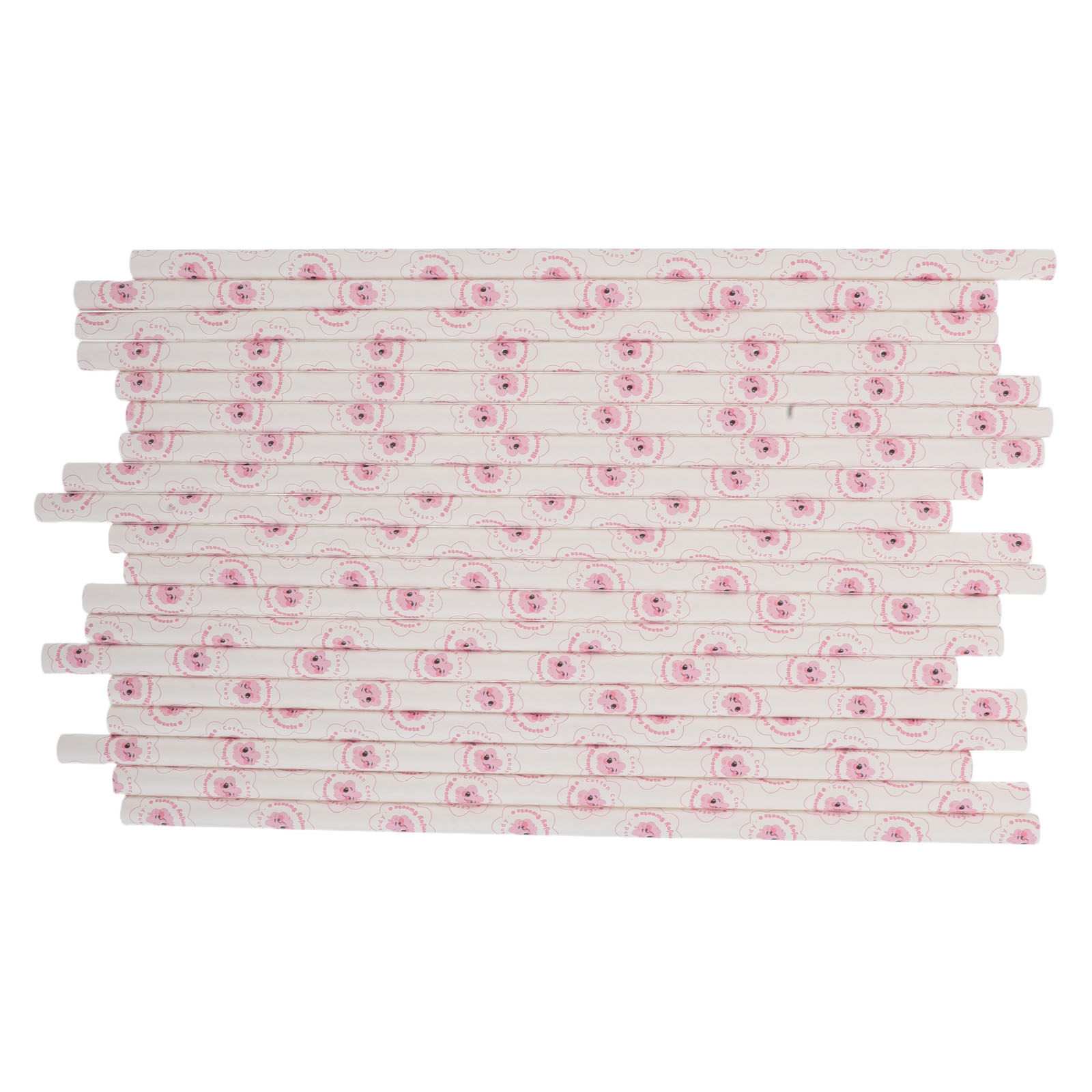 Cotton Candy Cone - 50 Adet Pamuk Şeker Kağıt Çubukları