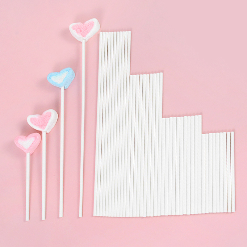 Cotton Candy Cone - 100 adet Katı Çekirdek Beyaz Kağıt