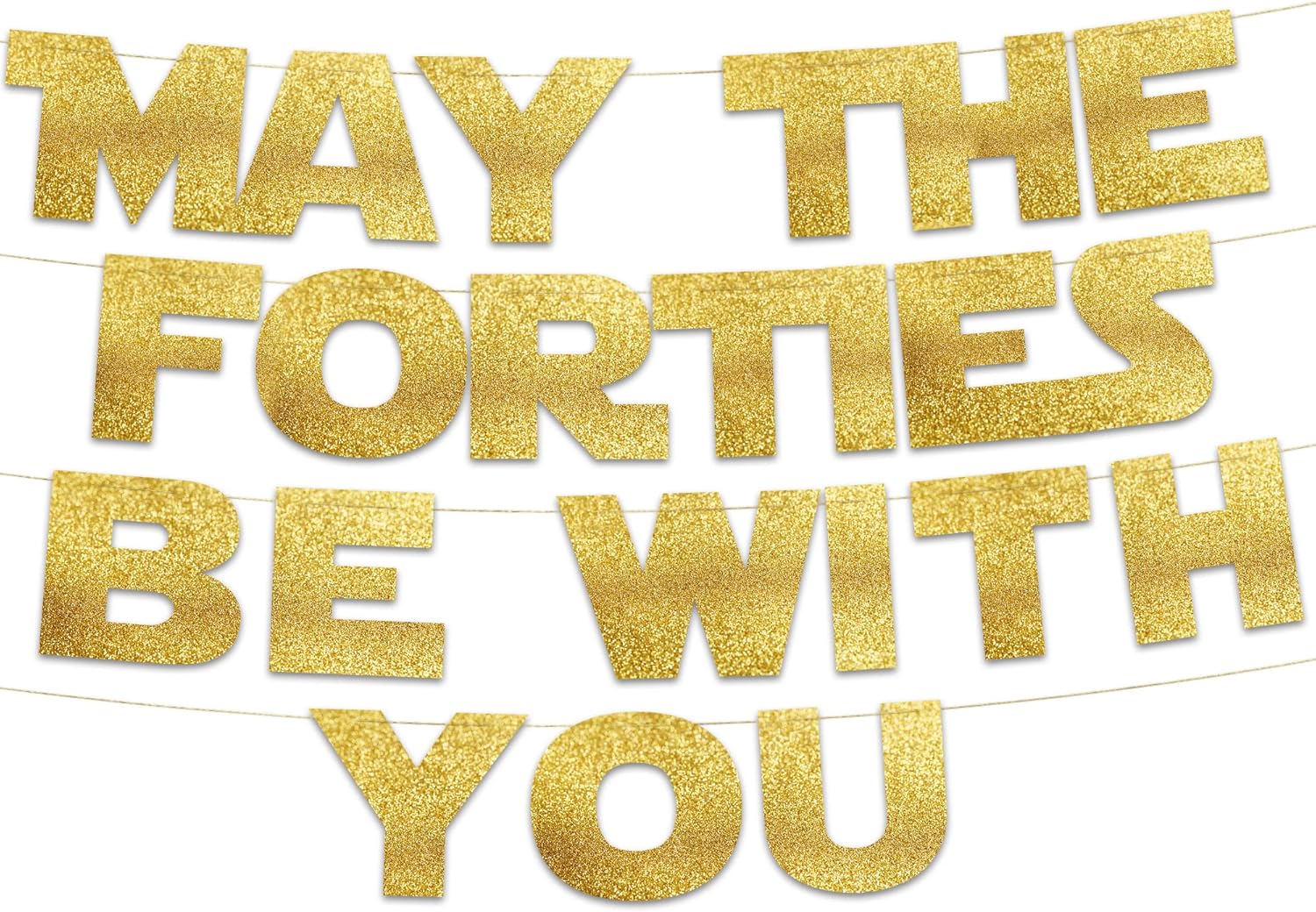 Party Banner Gold - Yılın Kırkıncı Yılında Seninle Olun Banner