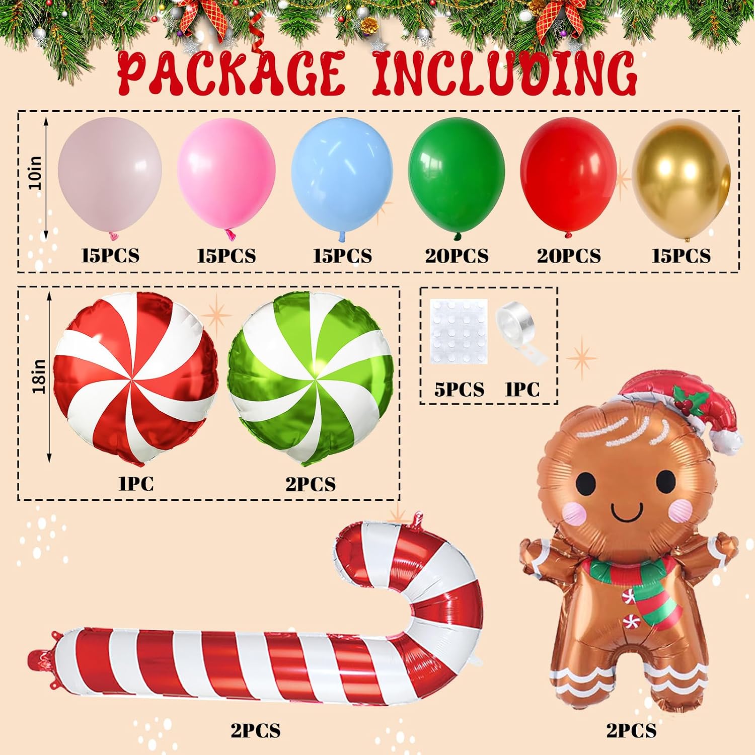 Noel Balonları Garland Kemer S - Balloon Arch Kit incelemesi ve fiyatı