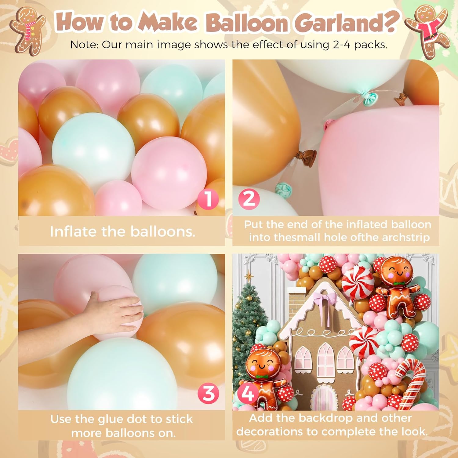 160 Adet Noel Balonu Kemer Süs - Balloon Arch Kit incelemesi ve fiyatı