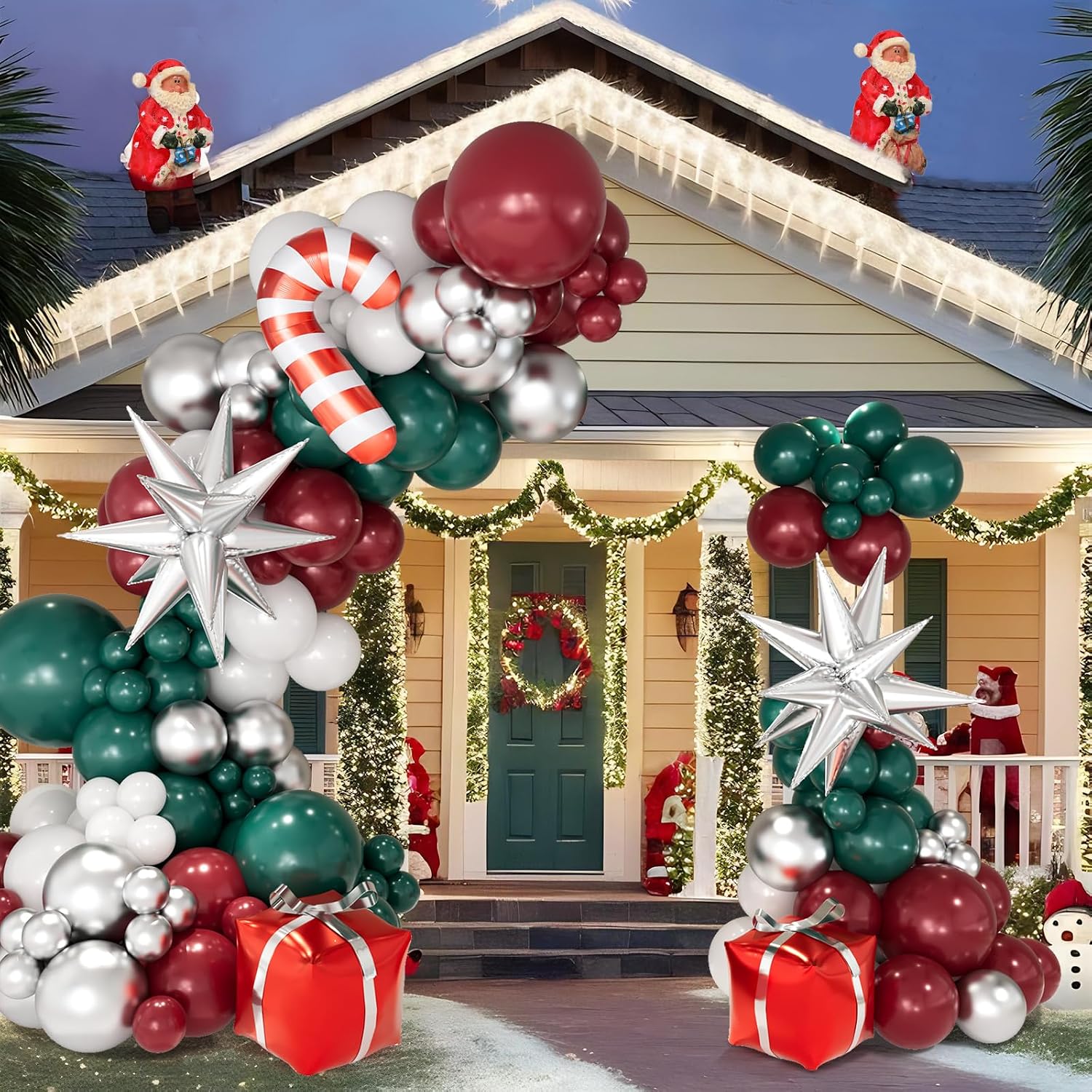 Kırmızı, Yeşil, Beyaz, Gümüş B - Balloon Arch Kit incelemesi ve fiyatı