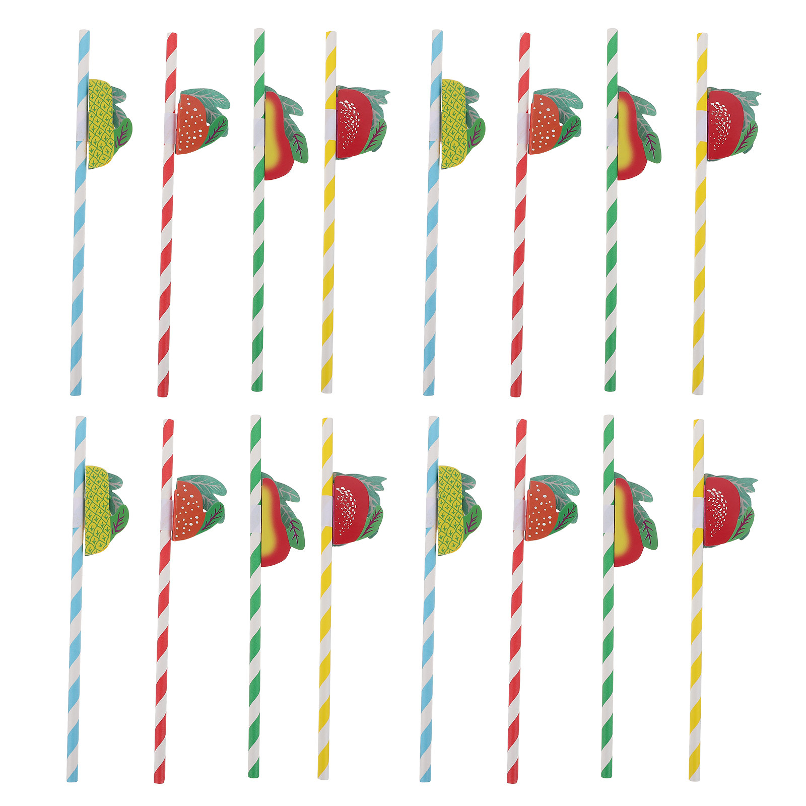 50 Adet Renkli Spiral Desenli  - Paper Straw Color incelemesi ve fiyatı