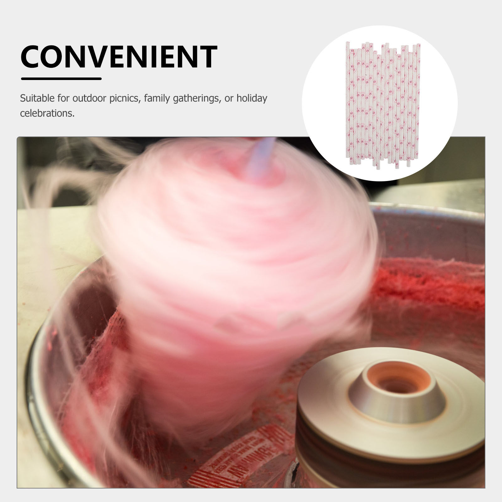 50 Adet Pamuk Şeker Kağıt Çubu - Cotton Candy Cone incelemesi ve fiyatı