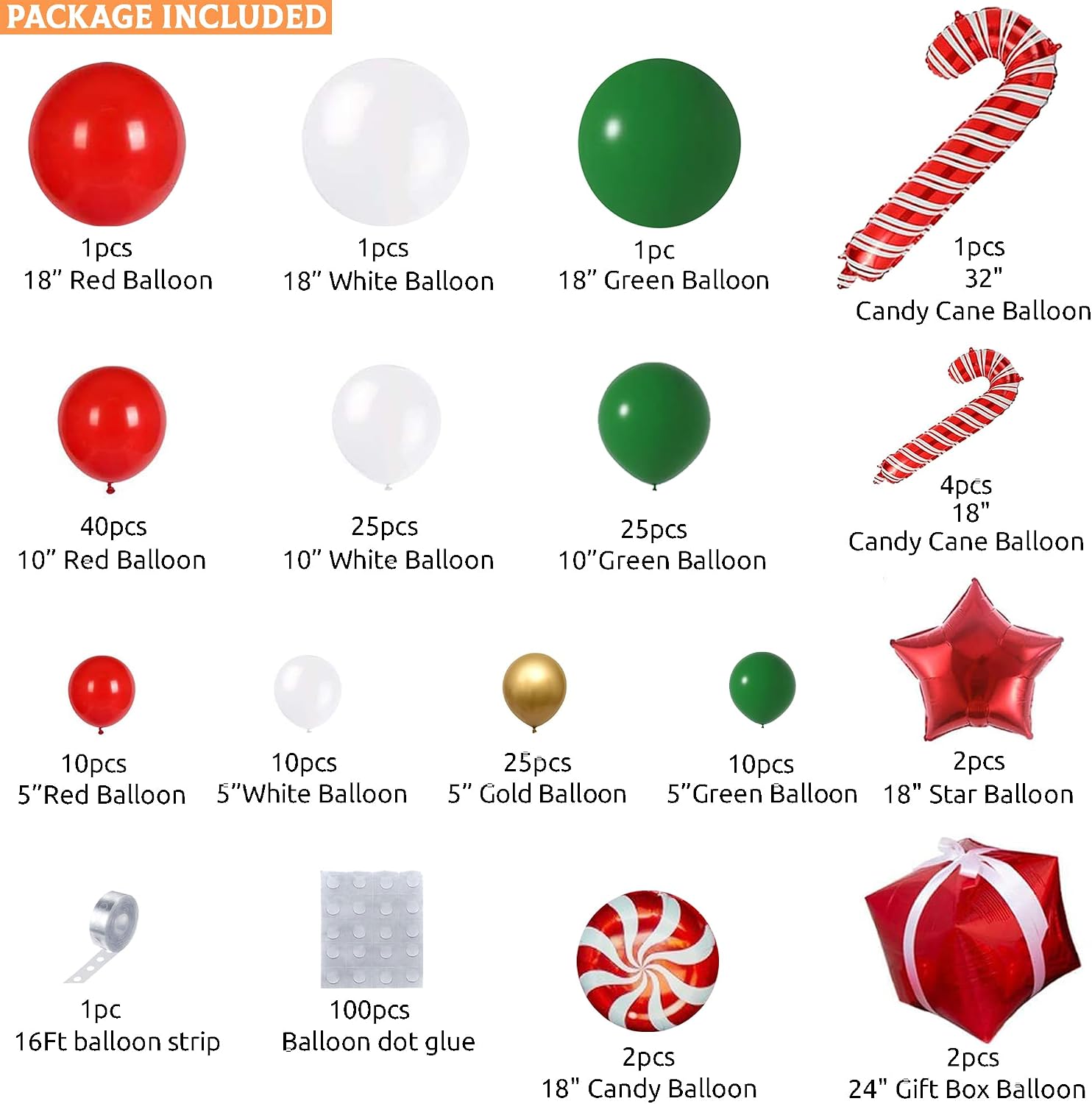 Noel Balonu Kemer Seti, 162 Pa - Balloon Arch Kit incelemesi ve fiyatı