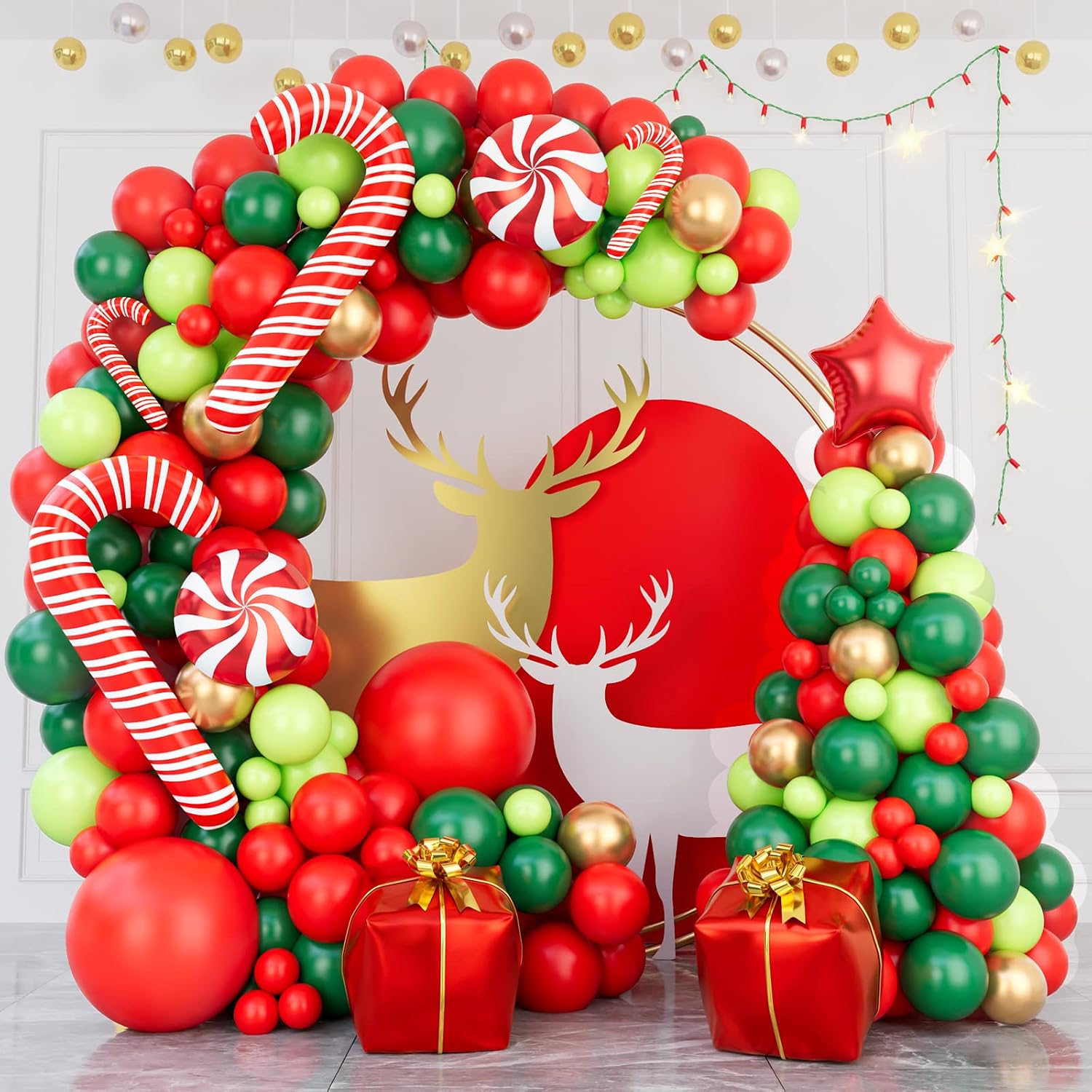 144 Parçalı Noel Balon Çelenk  - Balloon Arch Kit incelemesi ve fiyatı