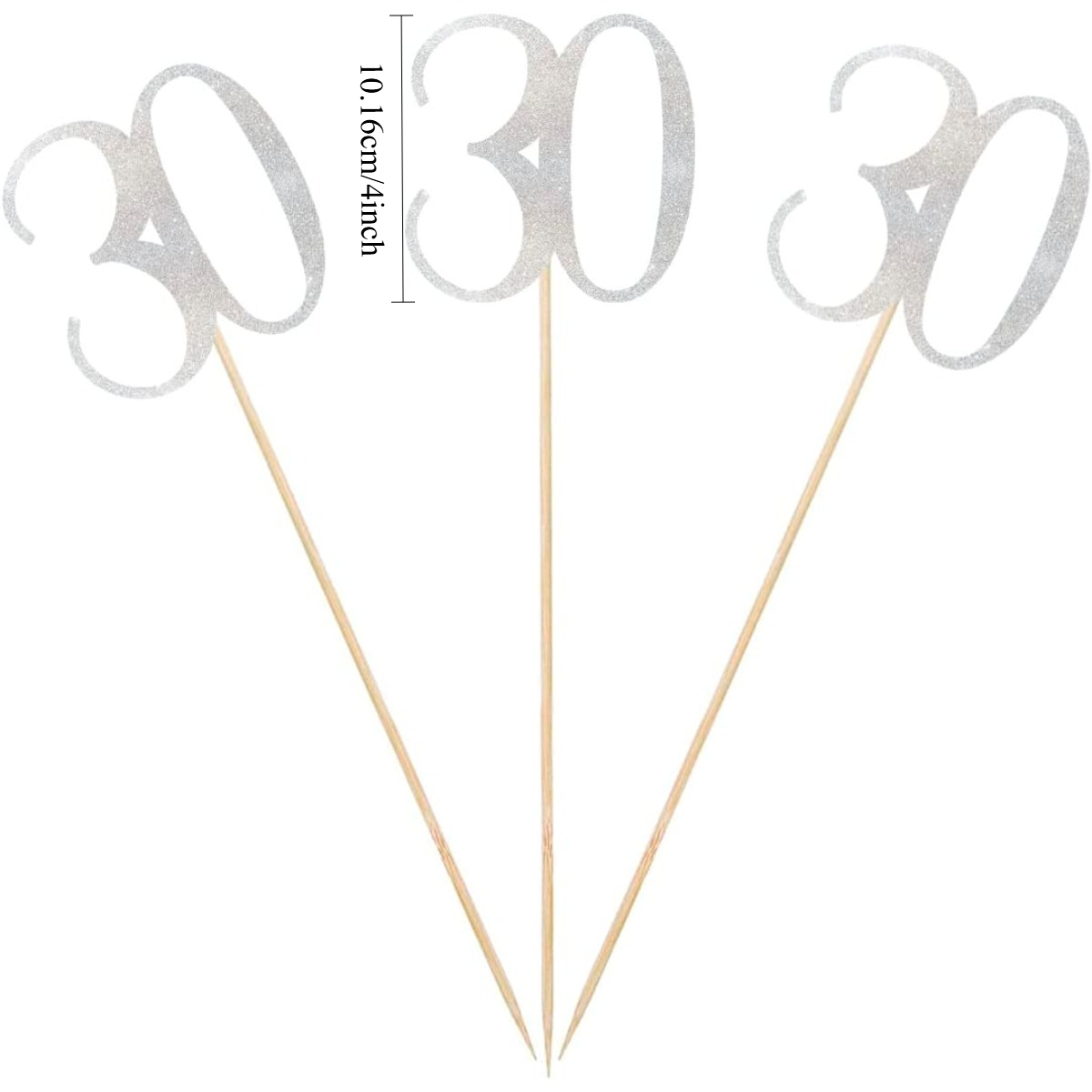 9 adet Gümüş Parıltılı 30. Doğ - Centerpiece Stick incelemesi ve fiyatı