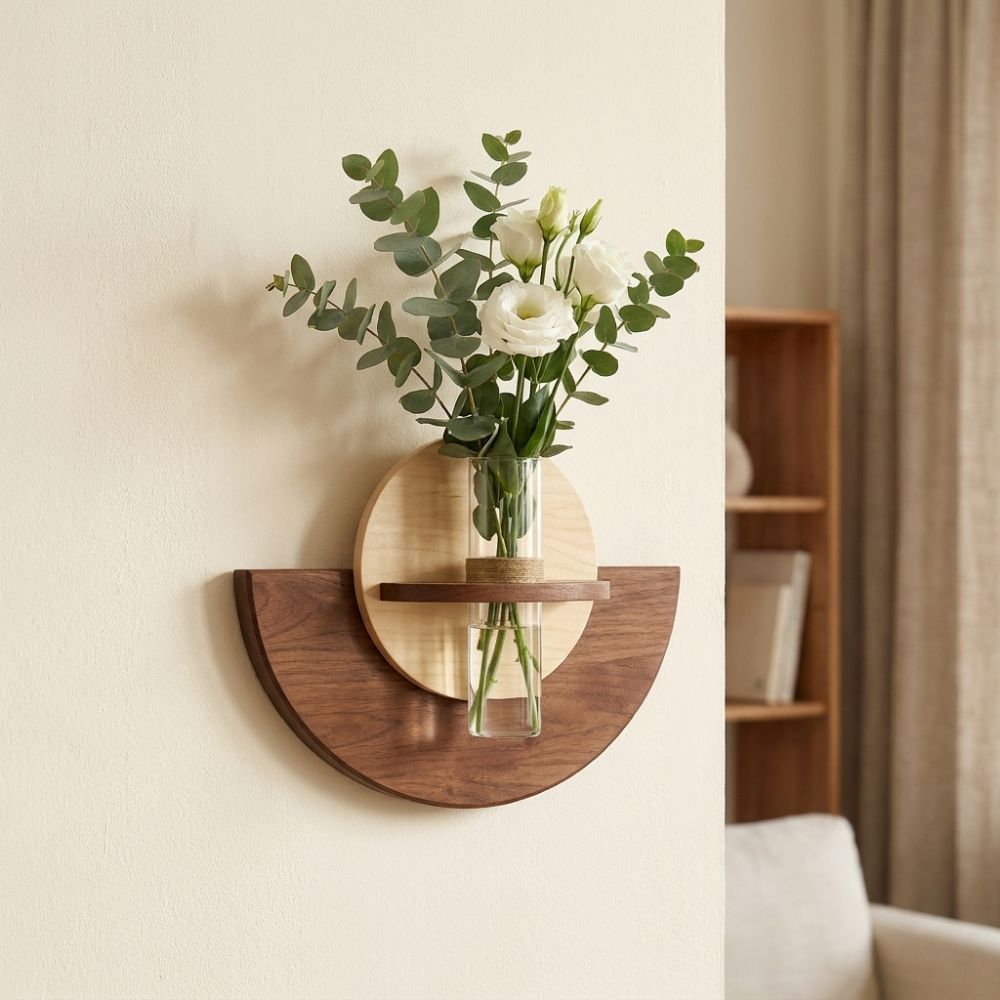 Oval Ahşap Duvara Monte Çiçek  - Flower Wall Panel incelemesi ve fiyatı