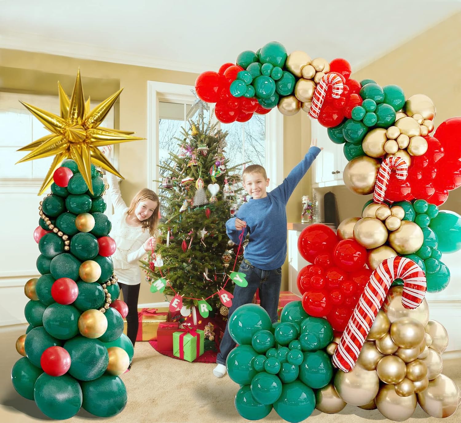 Noel Partisi Süslemeleri için  - Balloon Arch Kit incelemesi ve fiyatı